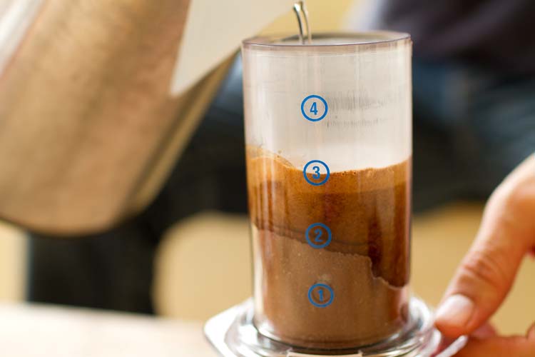 AeroPress brew guide, how to brew an AeroPress, AeroPress, how to use an AeroPress, Long Miles Coffee Project