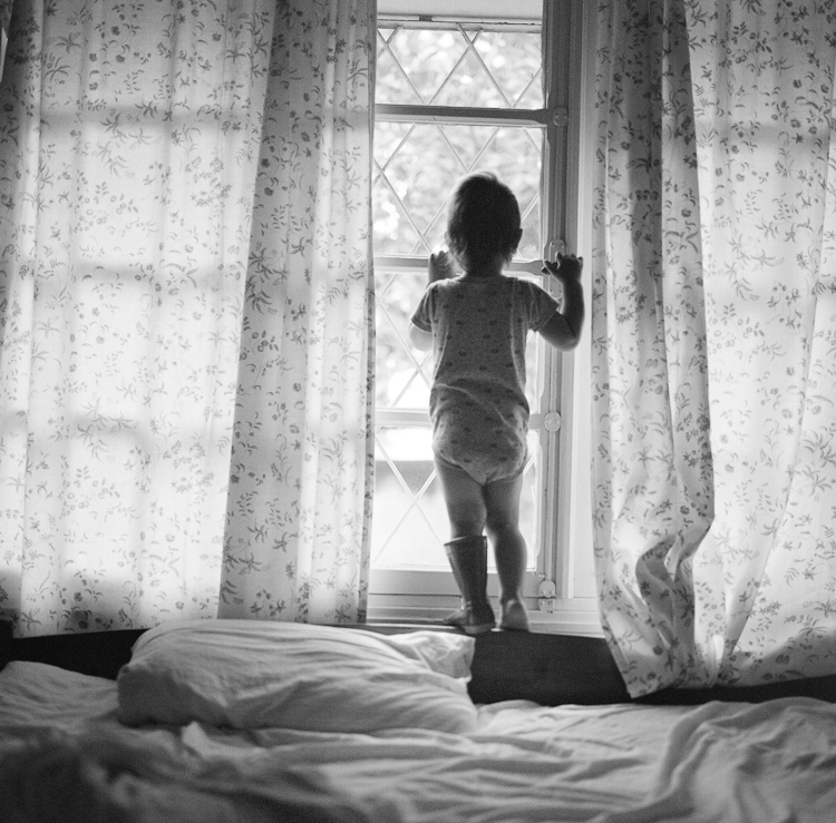 hasselblad 501 C, boy at window, long miles coffee project